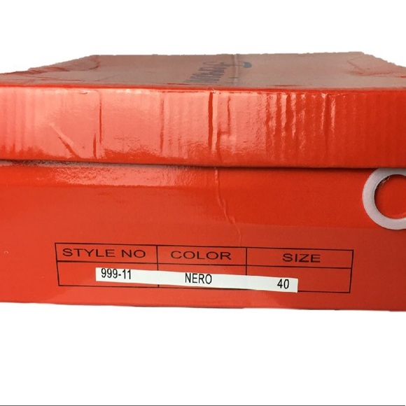 Fersini Italian Leather Ankle Boots Black Studded Booties Cutout Women's 9.5 - Picture 10 of 12